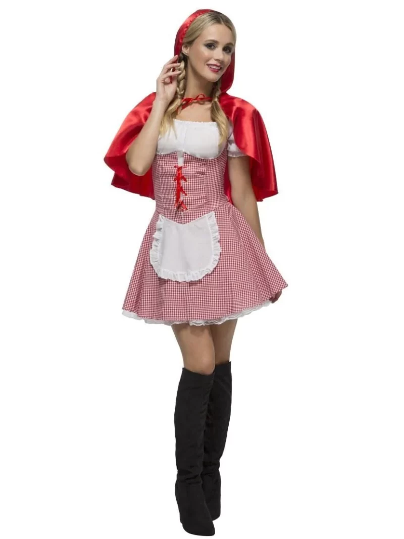 Fever Collection Red Riding Hood Ladies Fancy Dress Costume