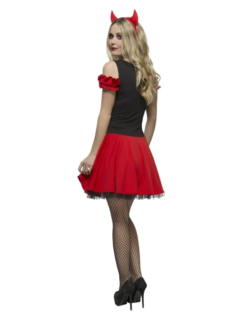 Fever Wicked Devil Ladies Halloween Fancy Dress Costume - Image 3