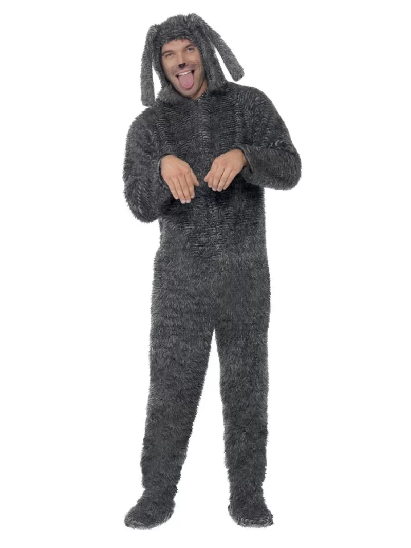 Fluffy Dog (ONESIE) Unisex Animal Fancy Dress Costume