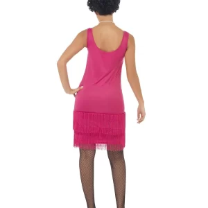 Pink Funtime Charleston Flapper Ladies Fancy Dress Costume - Image 3