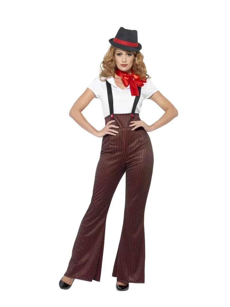 20s Glam Gangster Ladies Fancy Dress Costume - Image 2