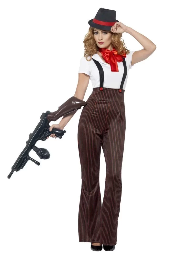 20s Glam Gangster Ladies Fancy Dress Costume