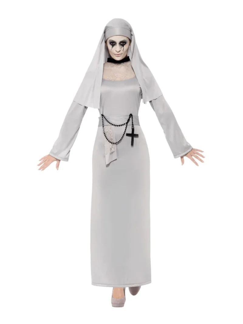 Gothic Nun (Conjuring) Ladies Halloween Fancy Dress Costume - Image 2