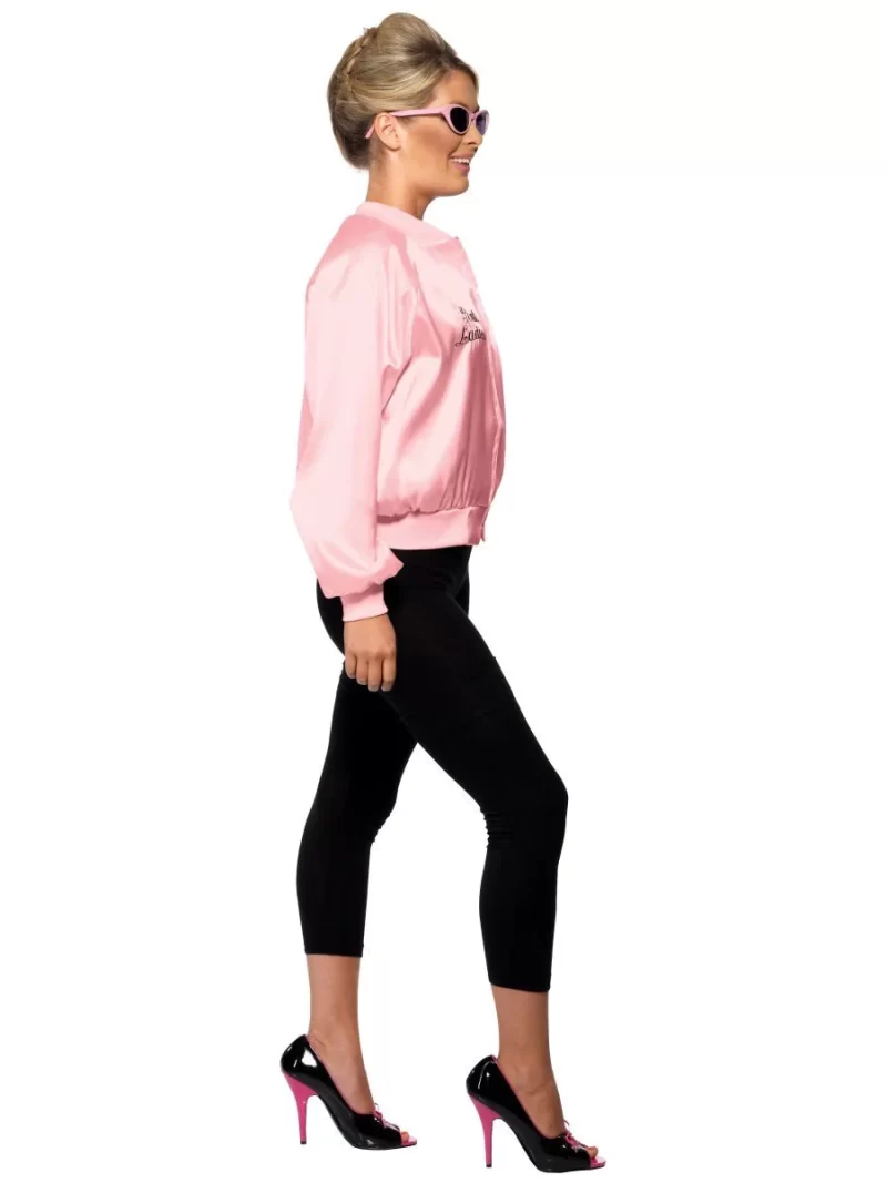 Grease Pink Lady Jacket Ladies Fancy Dress Costume - Image 2
