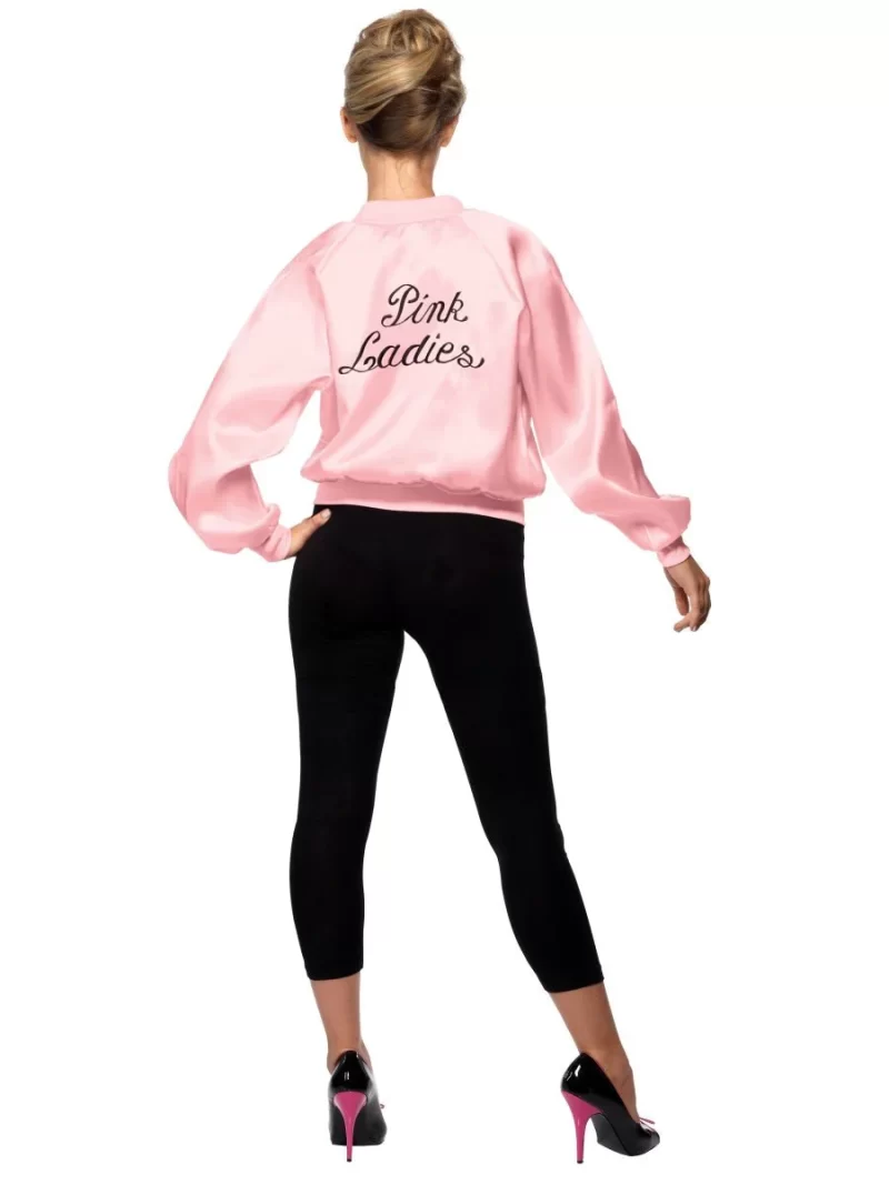 Grease Pink Lady Jacket Ladies Fancy Dress Costume - Image 3