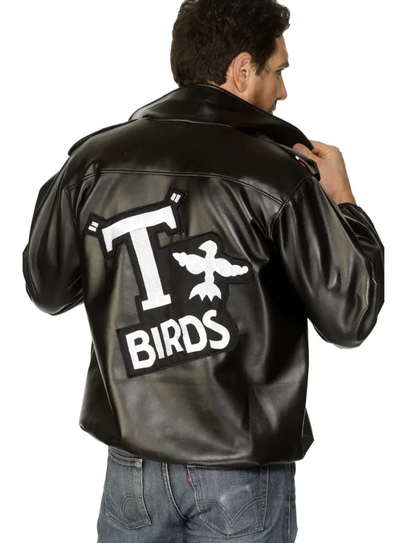 Grease T-Bird Jacket Mens Fancy Dress Costume - Image 2