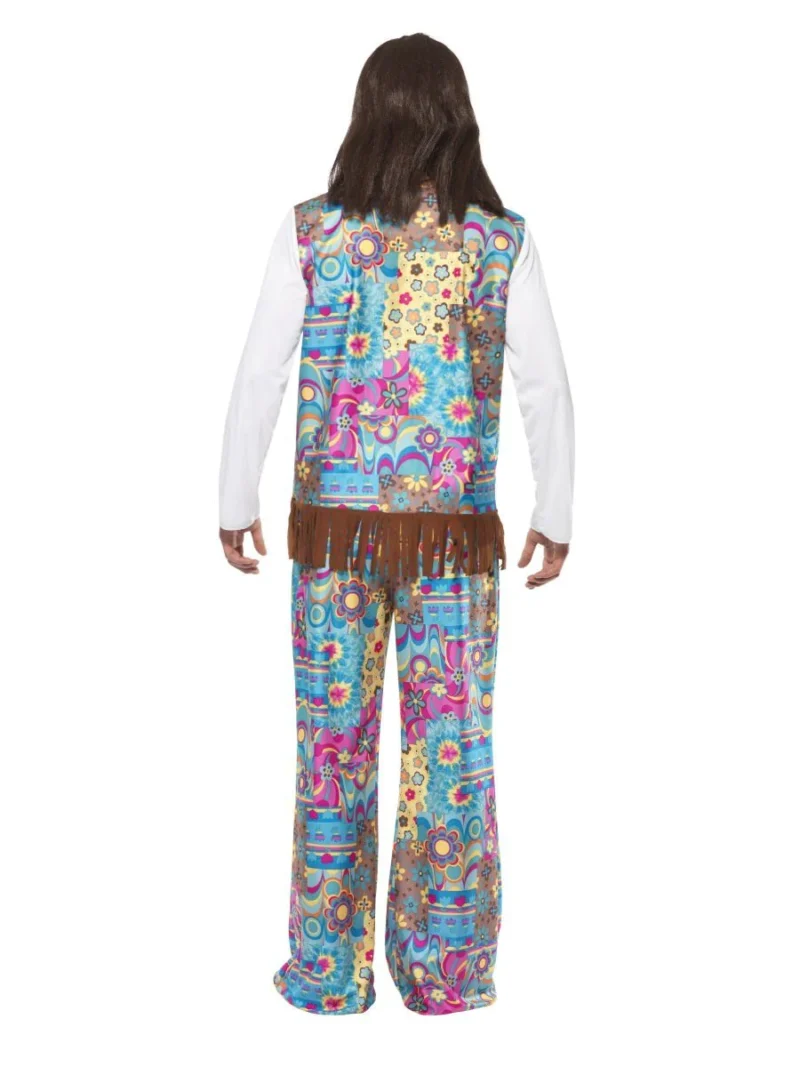 Groovy Hippie Men's Fancy Dress Costume - Image 2