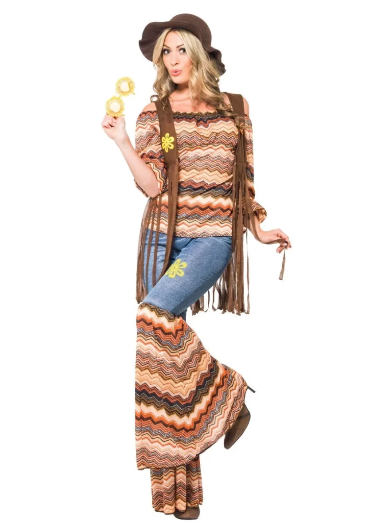 Harmony Hippie Ladies Fancy Dress Costume