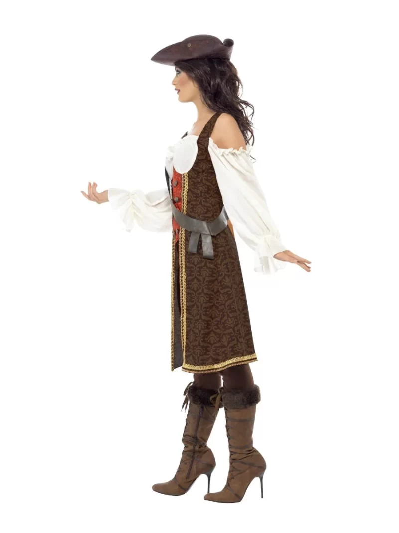 High Seas Pirate Wench Ladies Fancy Dress Costume - Image 2