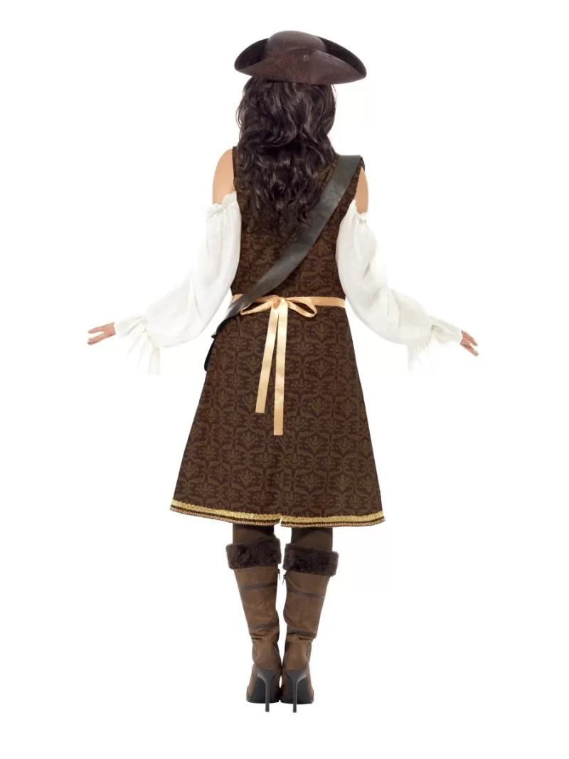 High Seas Pirate Wench Ladies Fancy Dress Costume - Image 3