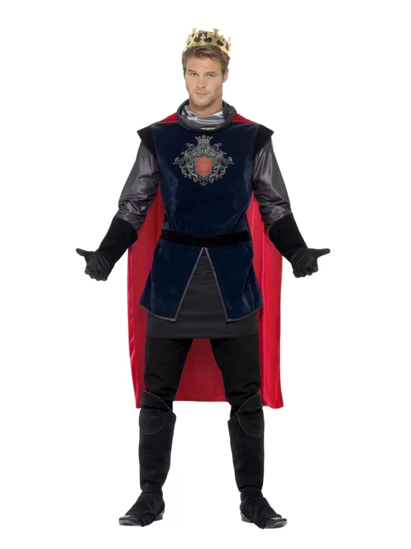King Arthur Deluxe Men's Fancy Dress Costume - Image 2