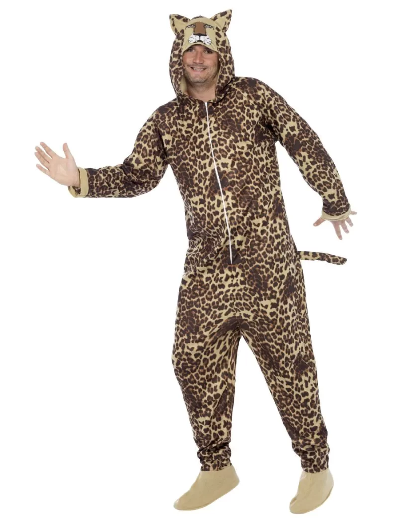 Leopard Onesie Unisex Adult Fancy Dress Costume - Image 2