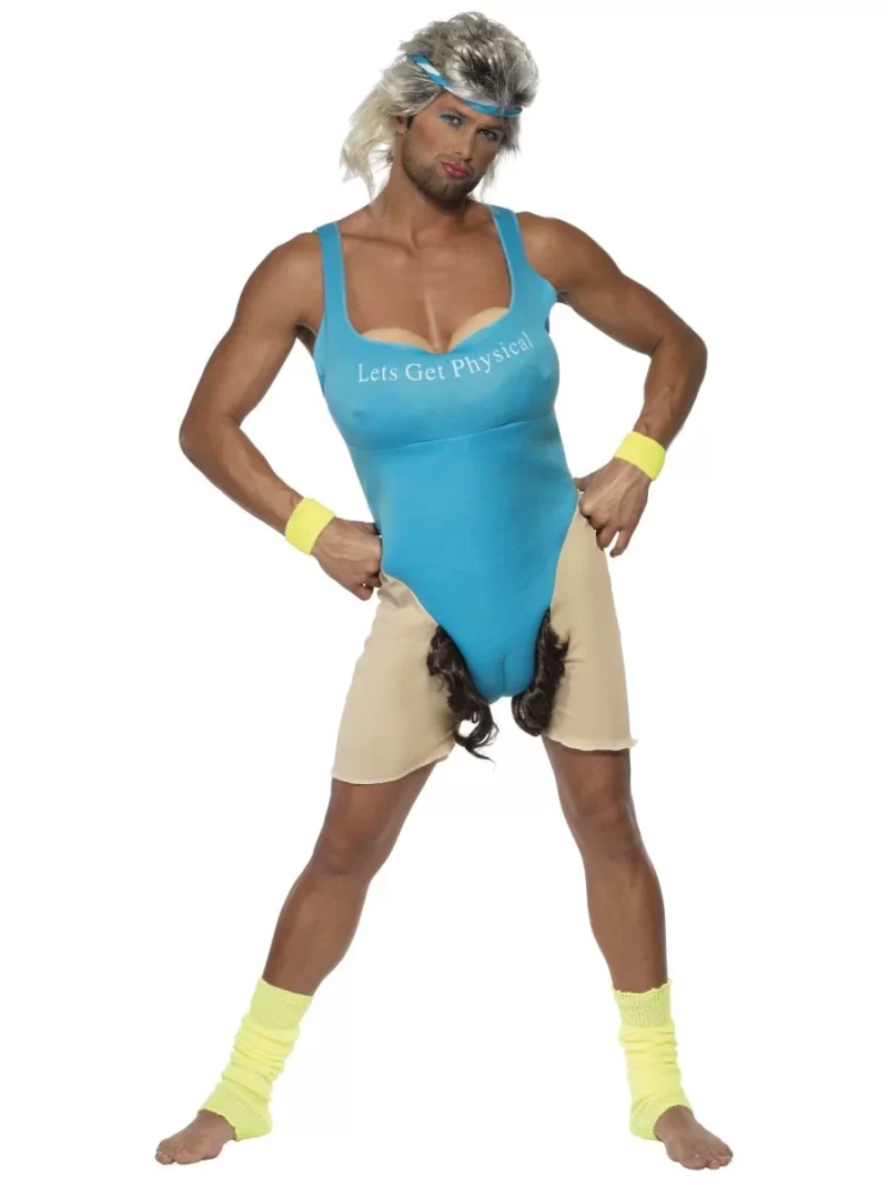 Let's get Physical Work Out Adult Fancy Dress Costume