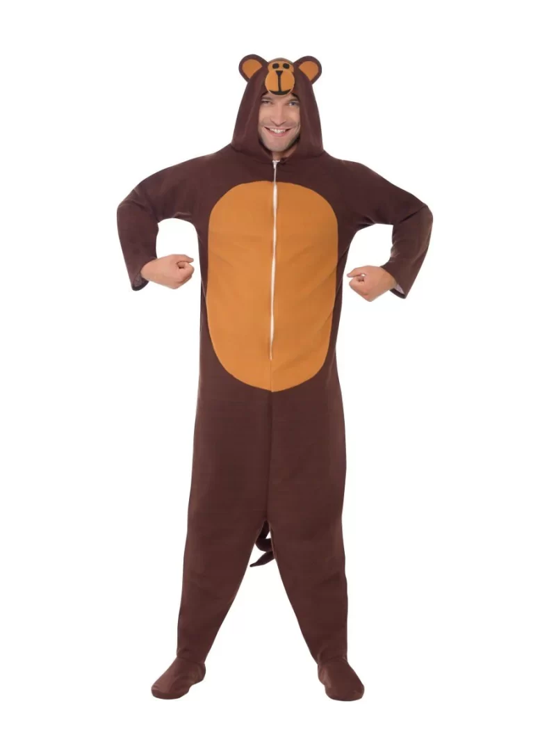 Monkey (ONESIE) Unisex Animal Fancy Dress Costume - Image 2