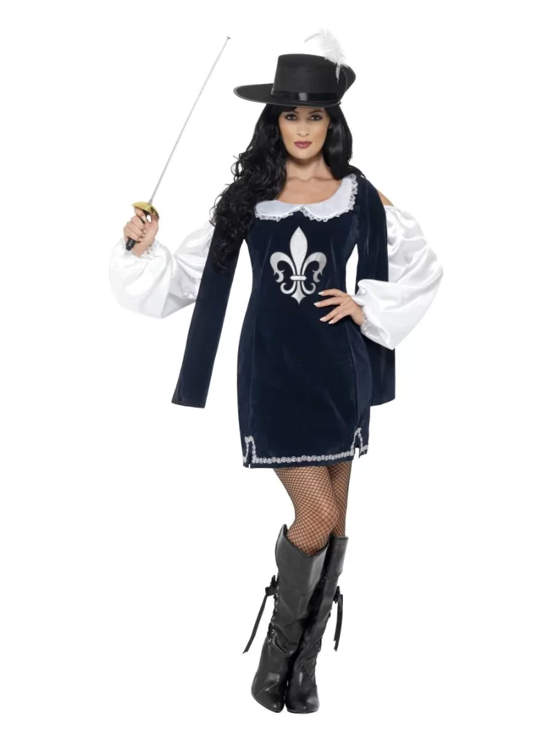 Musketeer Female Ladies Fancy Dress Costume