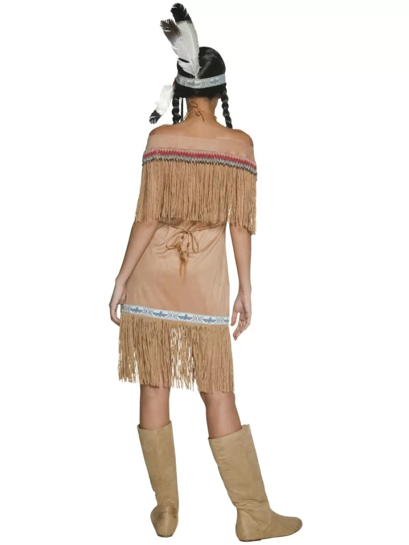 Authentic Western Indian Native Lady Ladies Fancy Dress Costume - Image 3