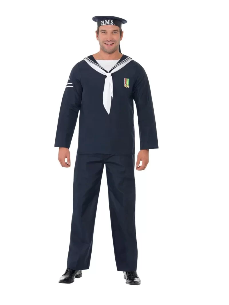 Naval Seaman Men's Fancy Dress Costume - Image 2