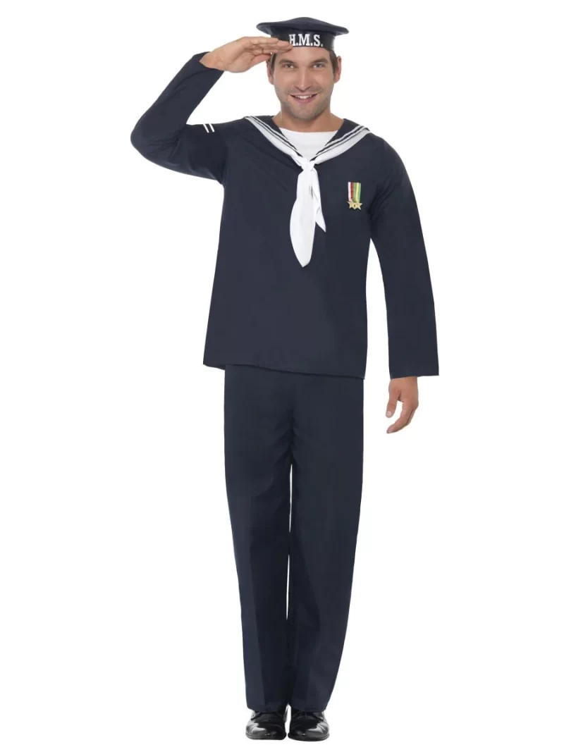Naval Seaman Men's Fancy Dress Costume