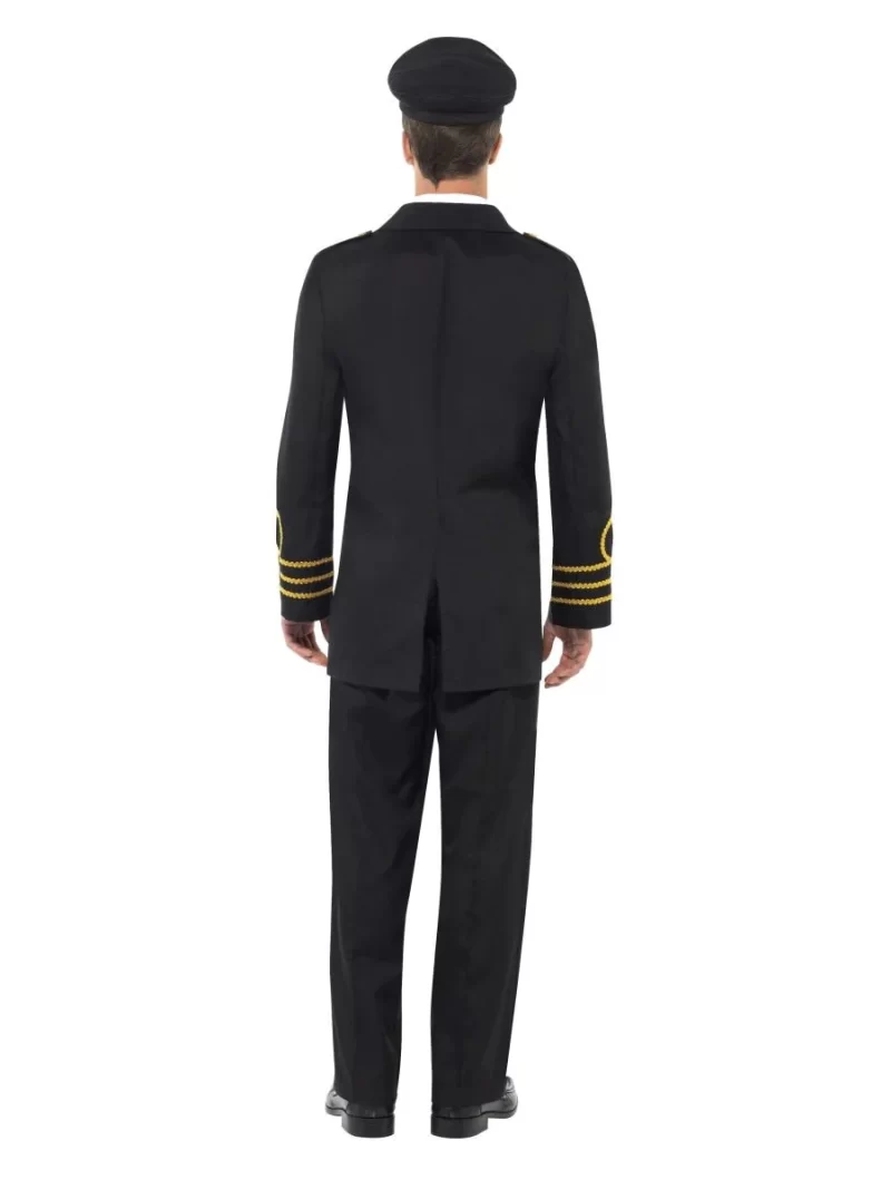 Navy Officer Men's Fancy Dress Costume - Image 3