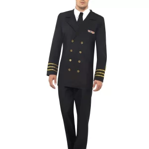 Navy Officer Men's Fancy Dress Costume