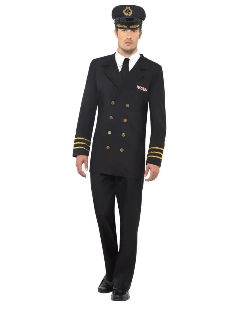 Navy Officer Men's Fancy Dress Costume