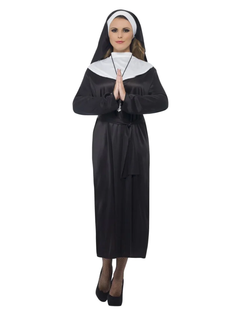 Nun Ladies Fancy Dress Costume - Image 3
