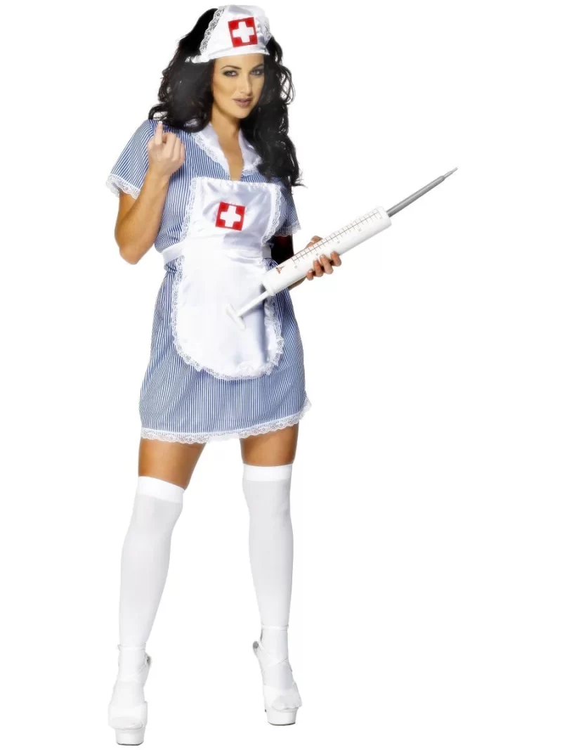 Naughty Nurse Ladies Fancy Dress Costume - Image 2