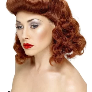 1940's Pin Up Girl Auburn Wig