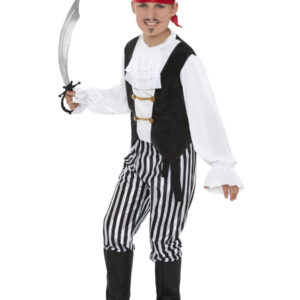Deluxe Pirate Boy Children's Fancy Dress Costume