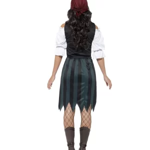 Pirate Deckhand Ladies Fancy Dress Costume - Image 3