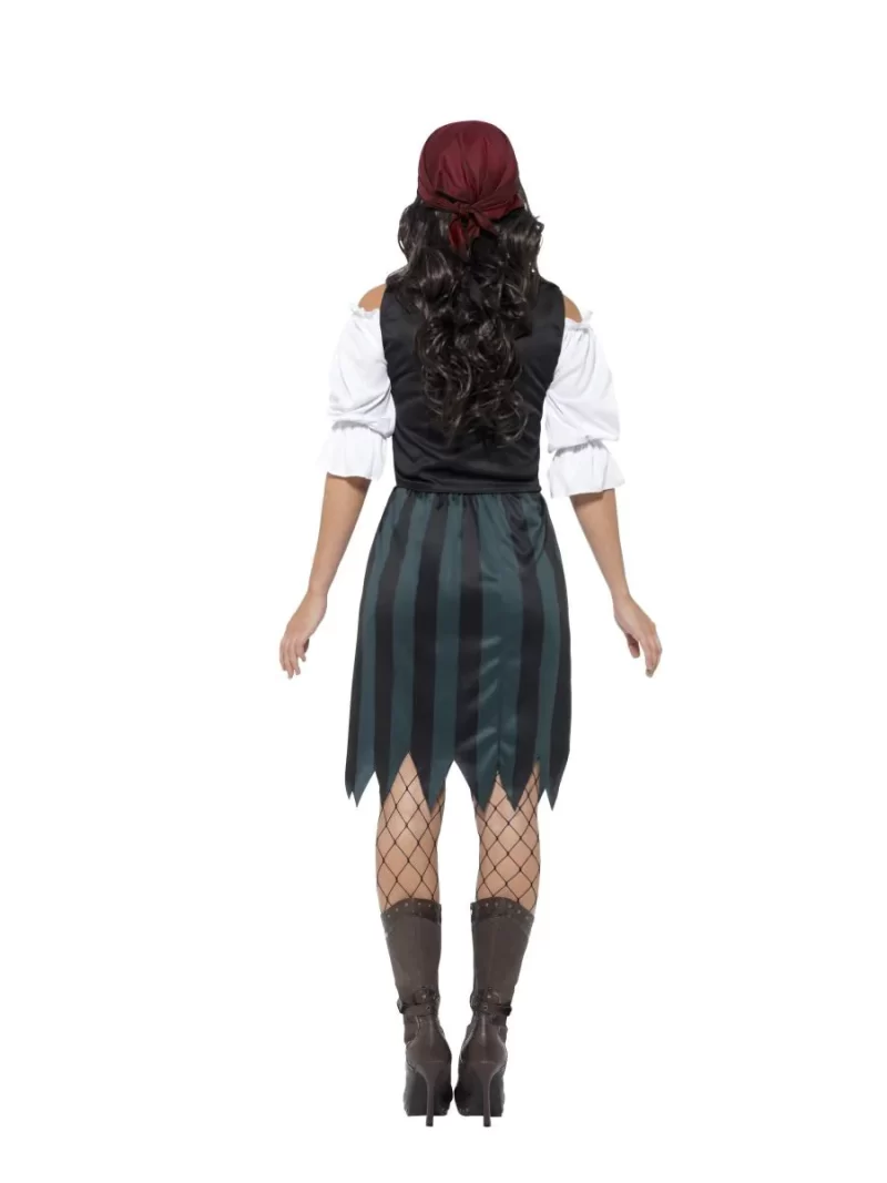 Pirate Deckhand Ladies Fancy Dress Costume - Image 3