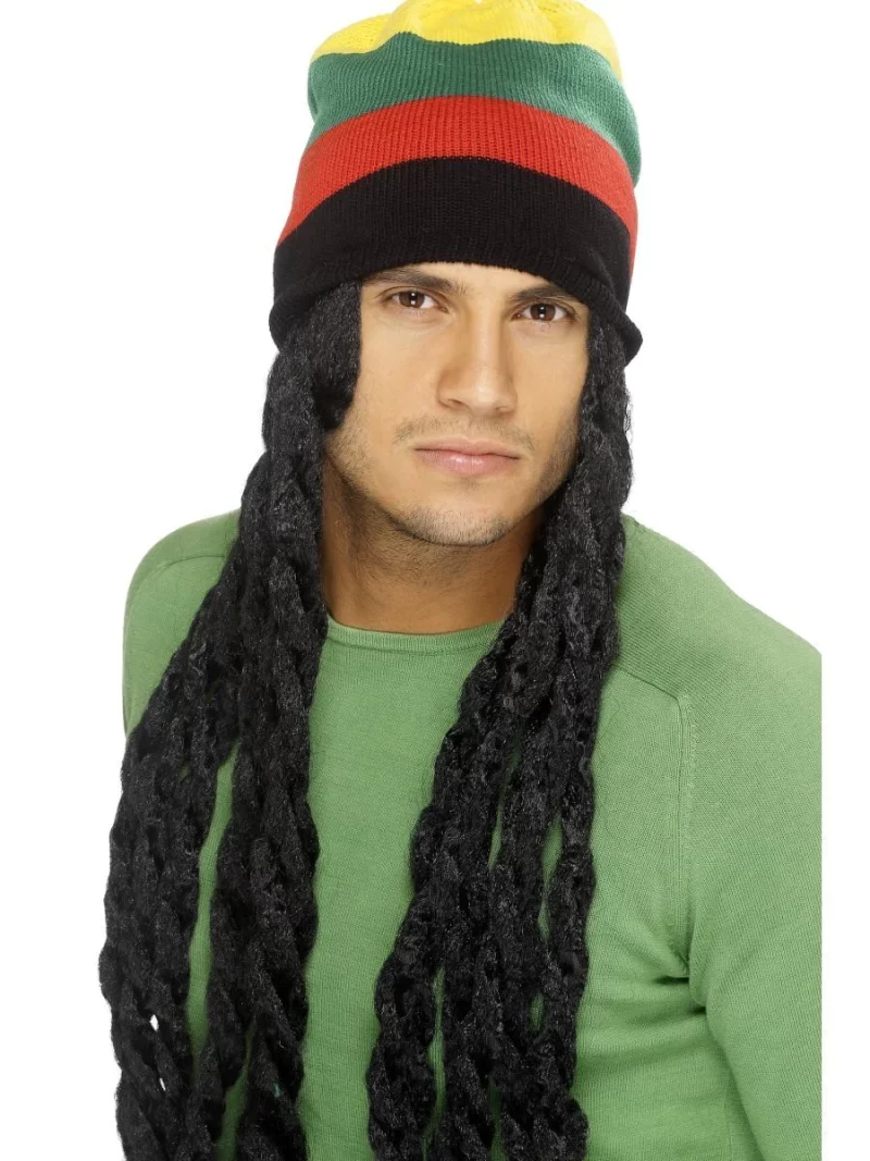 Rasta Hat With Dreadlocks
