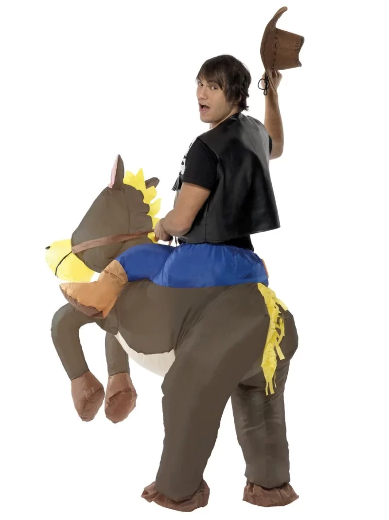 Inflatable Ride 'Em Cowboy Fancy Dress Costume - Image 3