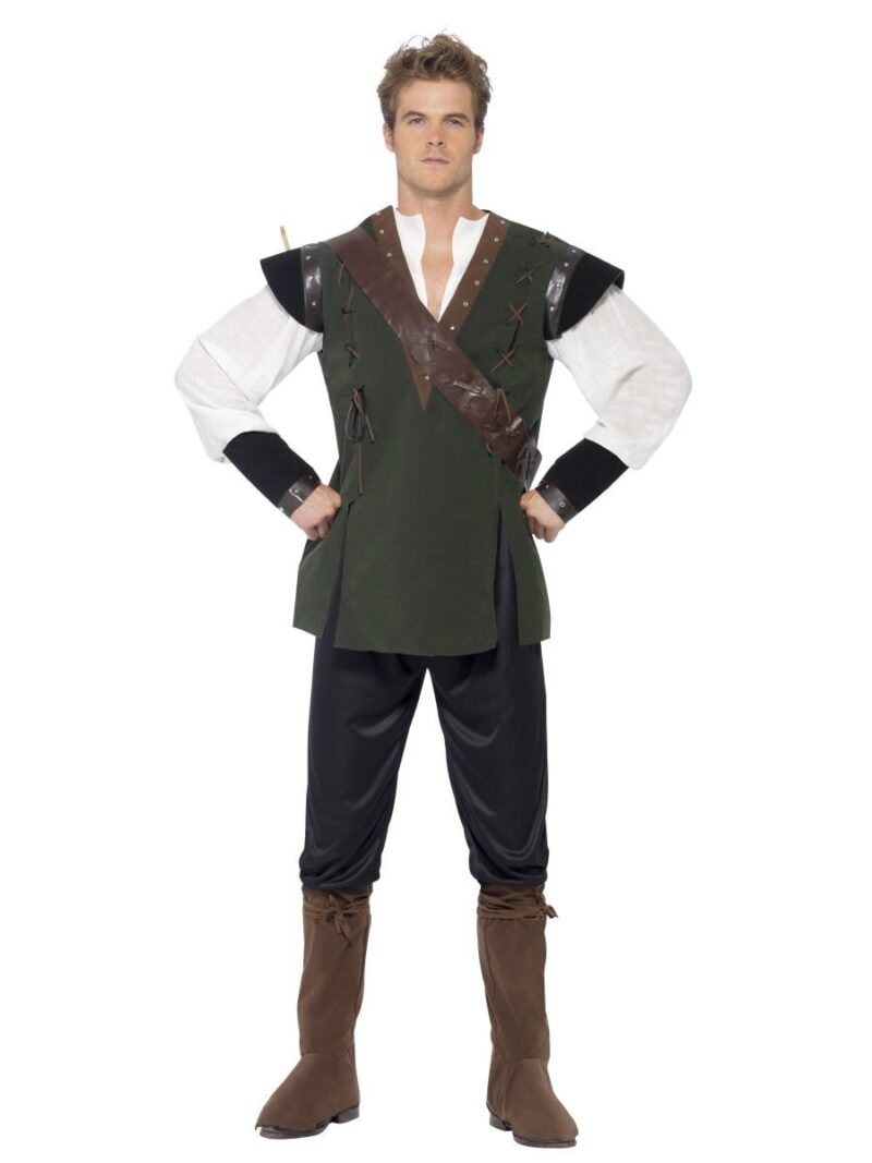 Deluxe Robin Hood Mens Fancy Dress Costume