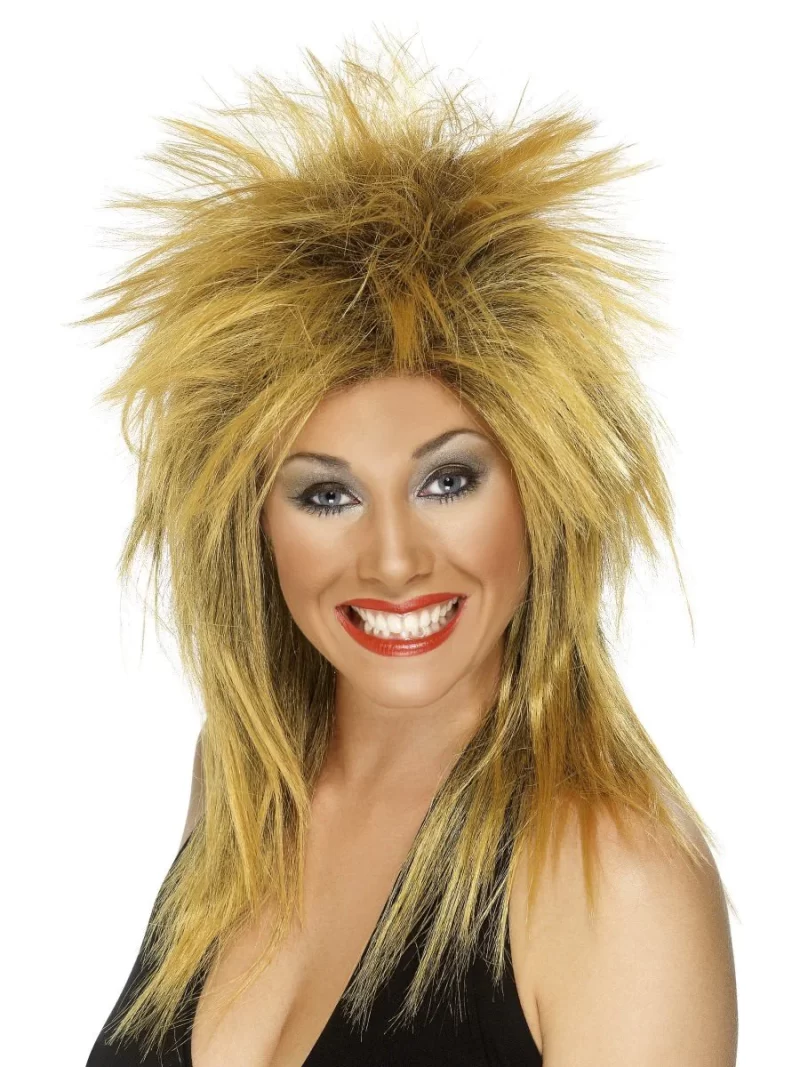 Rock Diva (Tina Turner) Wig Ginger/Black