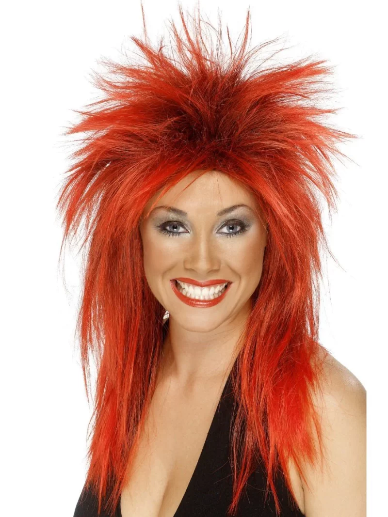 Rock Diva (Tina Turner) Wig Red/Black
