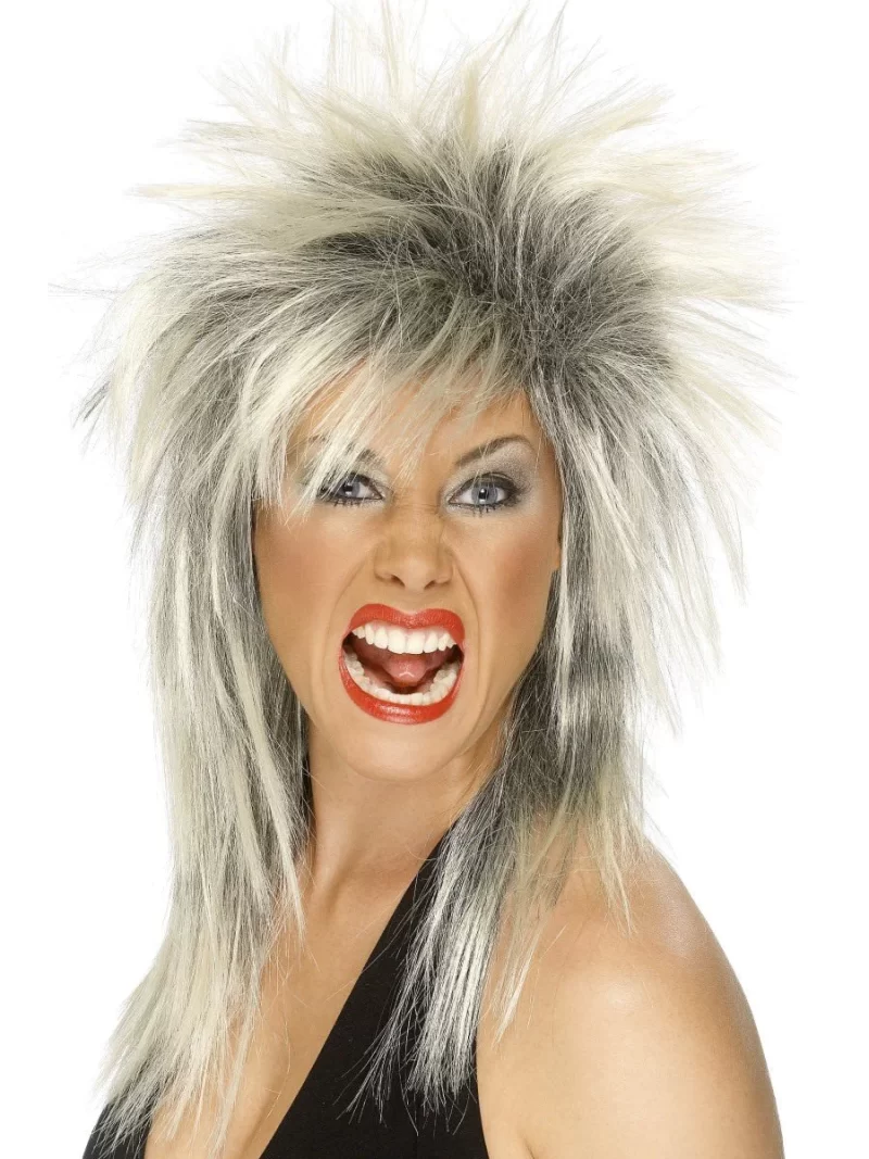 Rock Diva (Tina Turner) Wig Two Tone Blonde/Black