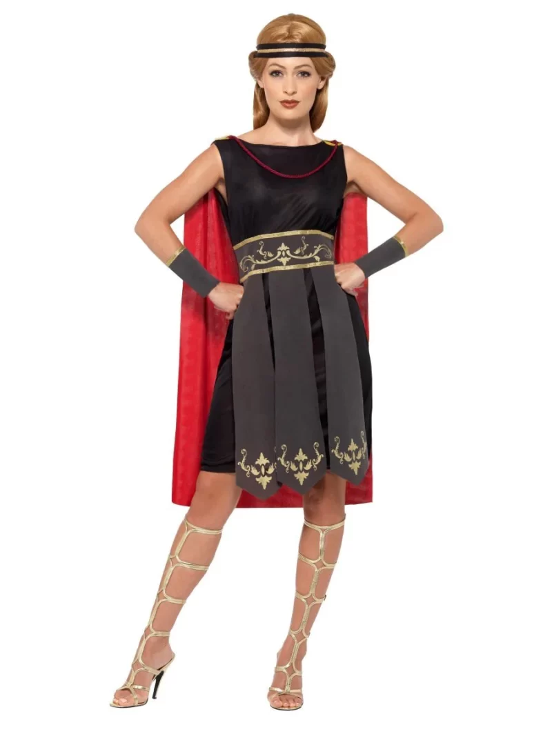 Roman Warrior Ladies Fancy Dress Costume - Image 2