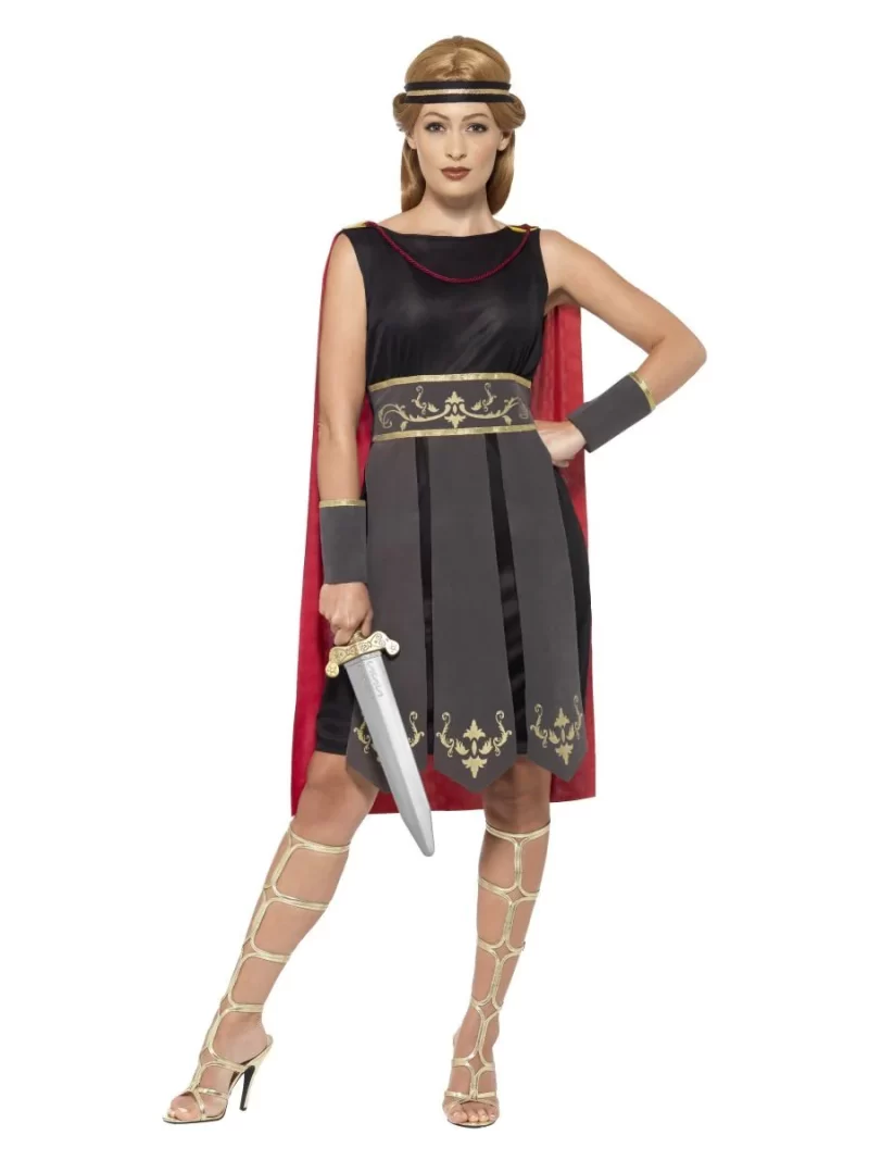 Roman Warrior Ladies Fancy Dress Costume
