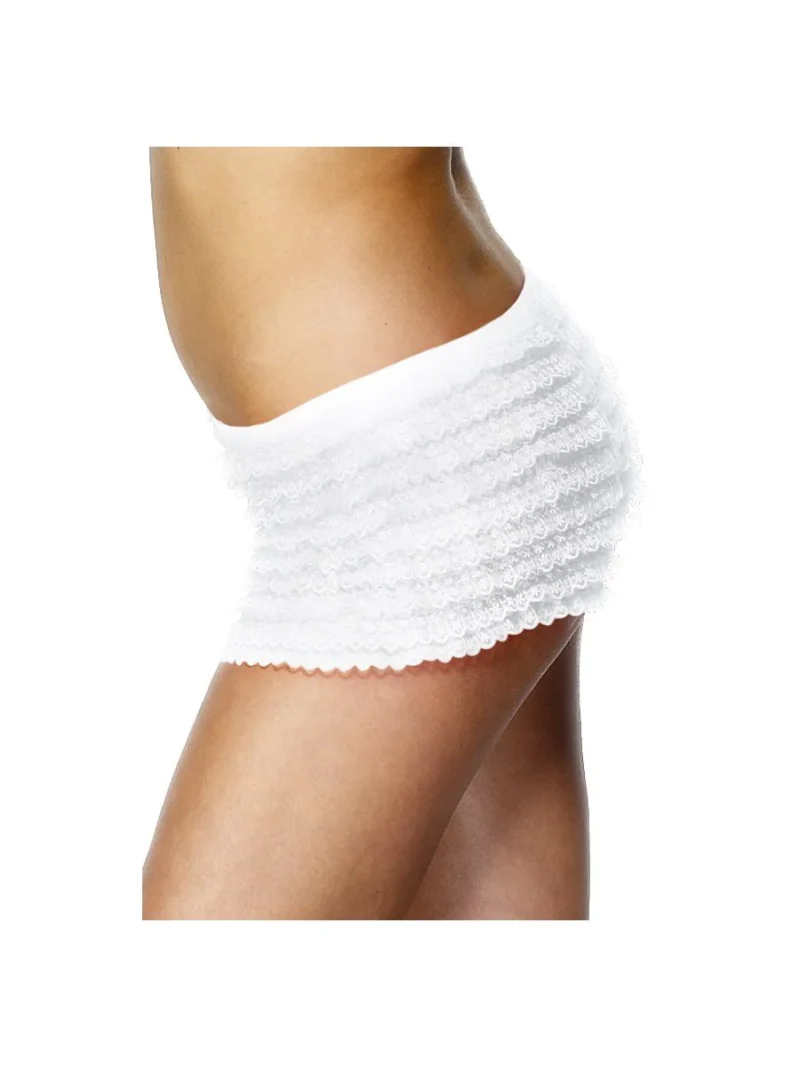 White Ruffle Lace Panties/Shorts