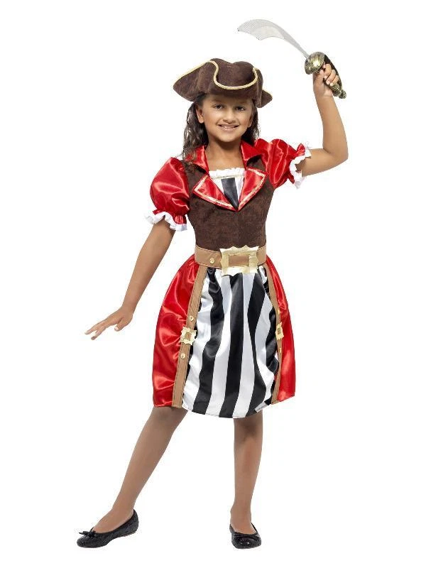 Pirate Girl Captain Children's Fancy Dress Costume