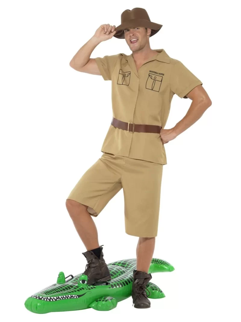 Safari Man (Steve Irwin) Men's Fancy Dress Costume