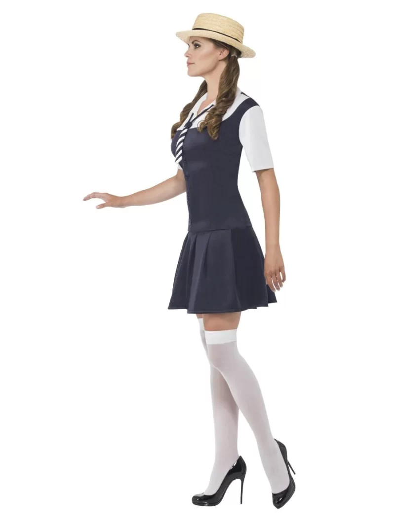 Schoolgirl (St Trintians) Ladies Fancy Dress Costume - Image 3