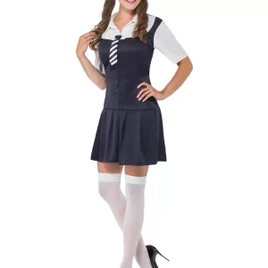Schoolgirl (St Trintians) Ladies Fancy Dress Costume - Image 2