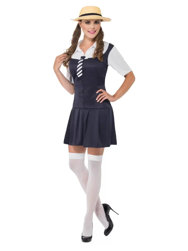 Schoolgirl (St Trintians) Ladies Fancy Dress Costume - Image 2