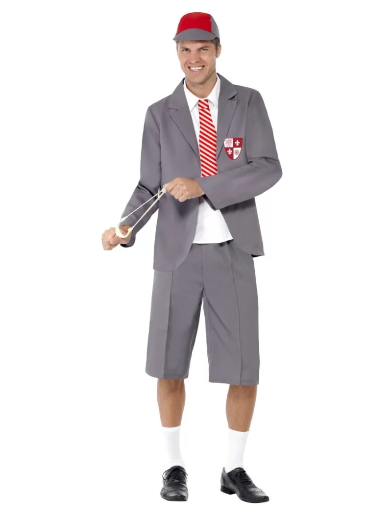 School Boy Men's Fancy Dress Costume