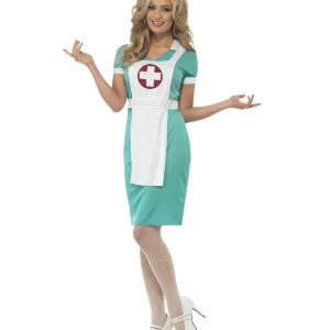 Scrub Nurse Ladies Fancy Dress Costume - Image 2