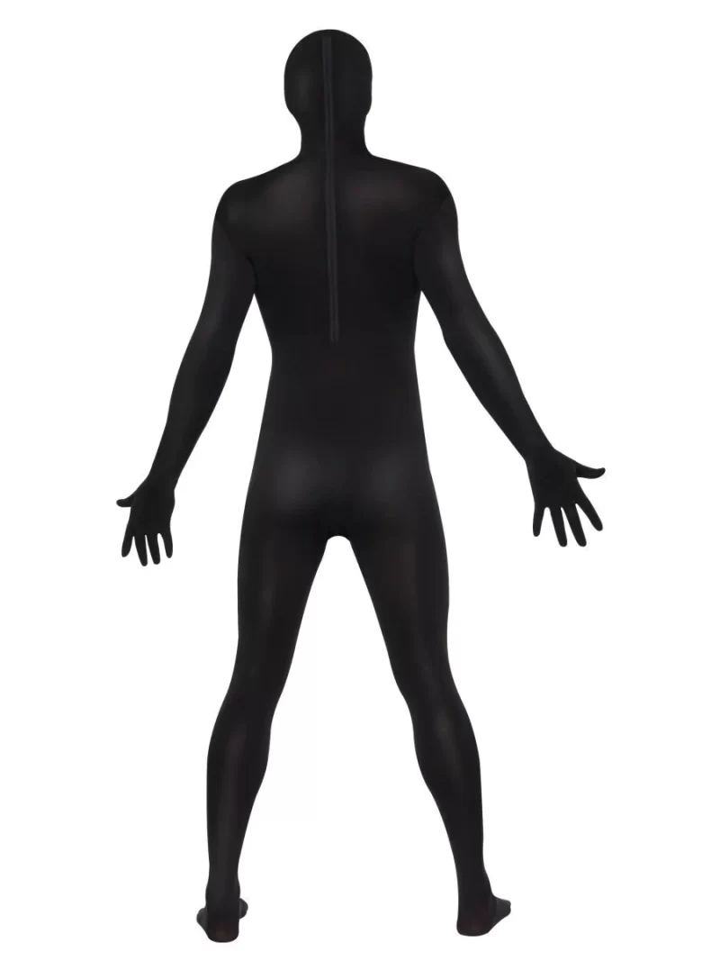 Second Skin Black Bodysuit Fancy Dress Costume - Image 2