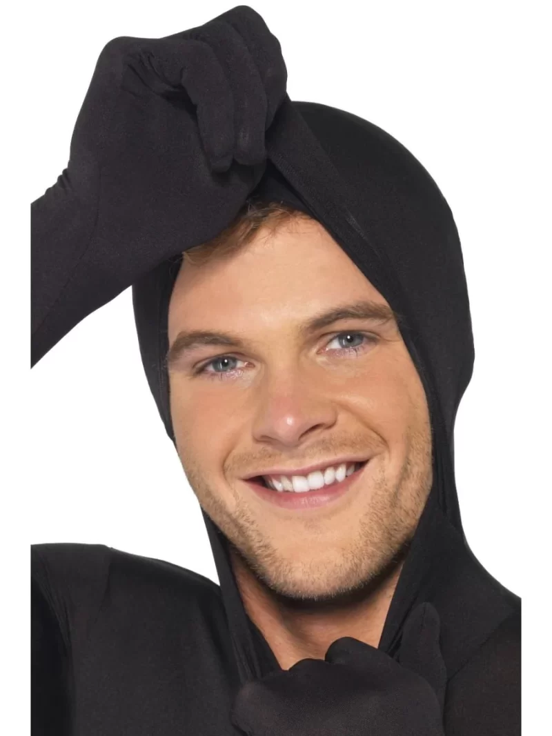 Second Skin Black Bodysuit Fancy Dress Costume - Image 3
