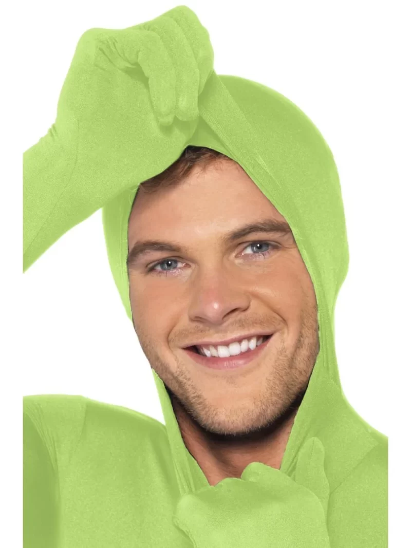 Second Skin Green Bodysuit Fancy Dress Costume - Image 3